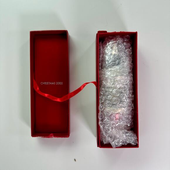 Neiman Marcus Santa Claus Snow Globe Heavy Glass Wine Bottle Stopper Christmas - Picture 3 of 7